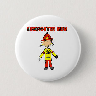 Chapa Redonda De 5 Cm Madre Bombero