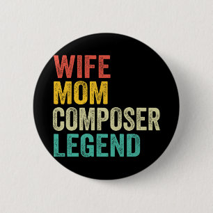 Chapa Redonda De 5 Cm Madre compositora leyenda del Día de la Madre