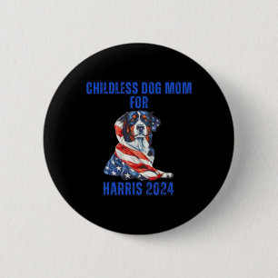Chapa Redonda De 5 Cm Madre De Perro Sin Hijos 2024 Para Harris 2024