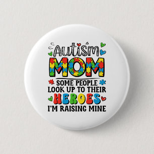 Chapa Redonda De 5 Cm Madre del autismo aumenta conciencia del autismo d