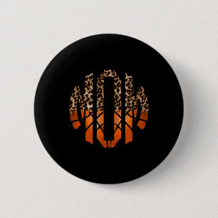 Chapa Redonda De 5 Cm Madre del baloncesto