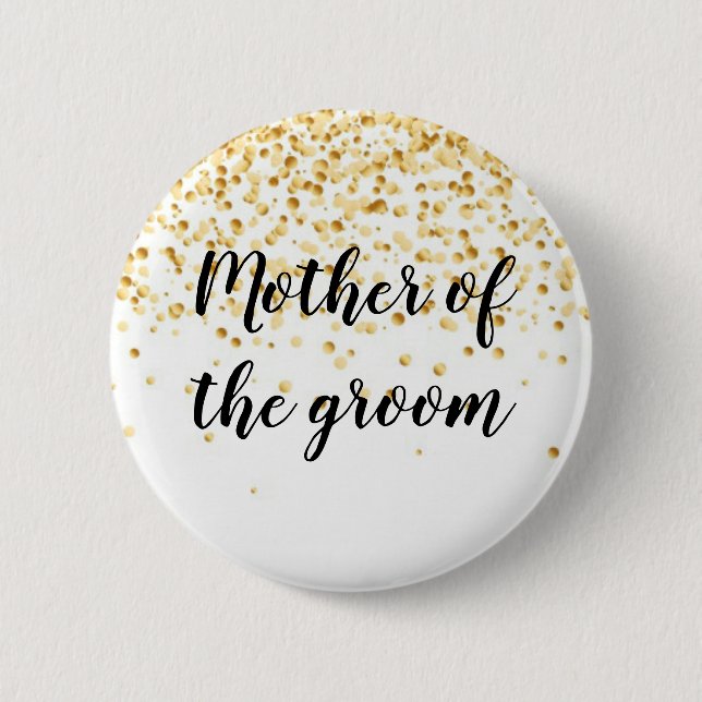 Chapa Redonda De 5 Cm Madre del novio (Anverso)