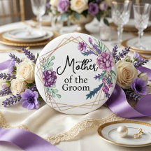 Madre del Novio Floral Púrpura Boda