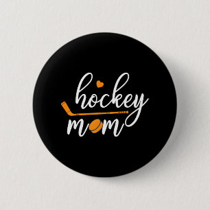 Chapa Redonda De 5 Cm Madre madre de hockey