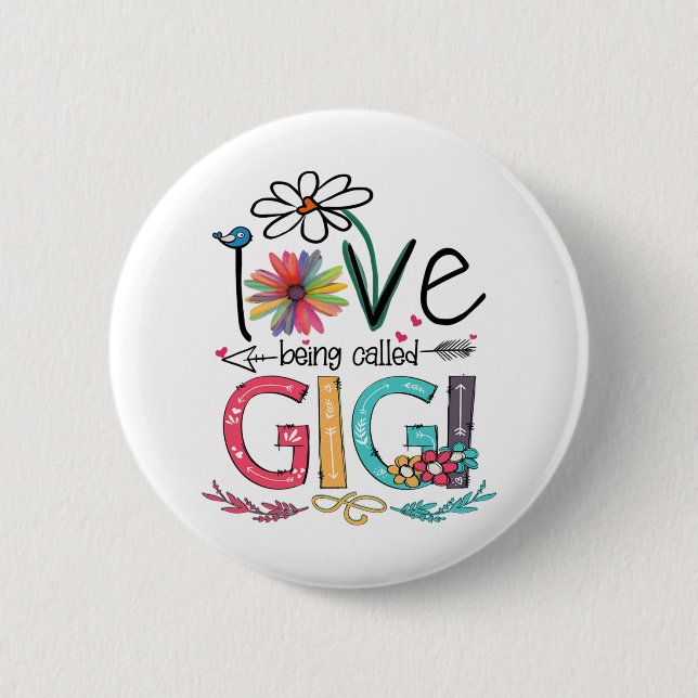 Chapa Redonda De 5 Cm Madre, me encanta que me llamen cumpleaños girasol (Anverso)