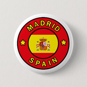 Chapa Redonda De 5 Cm Madrid España