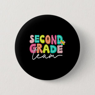 Chapa Redonda De 5 Cm Maestra del Equipo de Segundo Grado Byck a la Escu