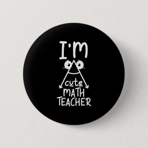 Chapa Redonda De 5 Cm Maestra matemática Soy Maestra