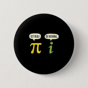 Chapa Redonda De 5 Cm Maestra Matemáticas Pi Sé Real Sé Racional Diverti