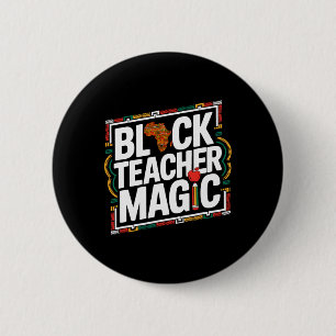 Chapa Redonda De 5 Cm Maestra negra magia Afro Mes de Historia Negra Muj