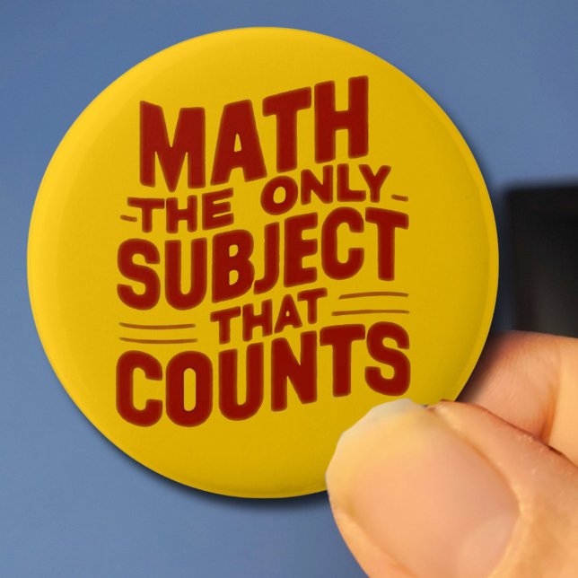 Chapa Redonda De 5 Cm Maestra regalo Mathemus Numeracy (Subido por el creador)