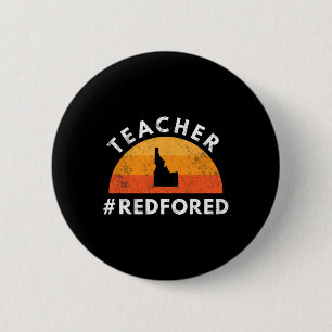 Chapa Redonda De 5 Cm Maestra Roja Para Educación Pública Idaho 3