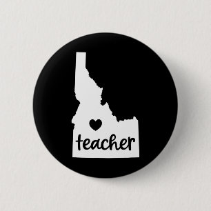 Chapa Redonda De 5 Cm Maestra Roja Para Educación Pública Idaho 7