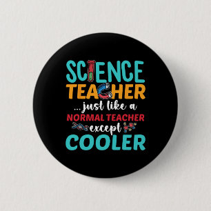 Chapa Redonda De 5 Cm Maestro de Ciencias Excepto Cooler Ck a la Escuela