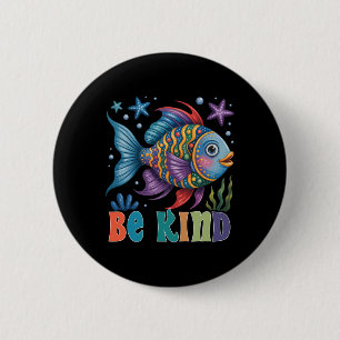 Chapa Redonda De 5 Cm Maestro de Libro de Lectura de Pescado de Escala d
