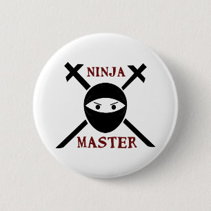 Chapa Redonda De 5 Cm Maestro Ninja