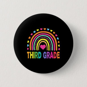 Chapa Redonda De 5 Cm Maestros de tercer grado en arcoiris vuelven a Sch
