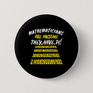 Chapa Redonda De 5 Cm Maestros Divertidos De Ciencia De Matemáticas De P