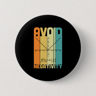 Chapa Redonda De 5 Cm Maestros matemáticos evitan negatividad