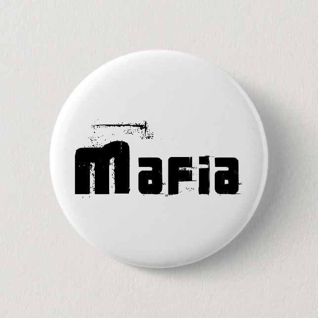 Chapa Redonda De 5 Cm Mafia (Anverso)