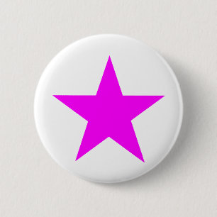 Chapa Redonda De 5 Cm Magenta de la estrella los regalos de Zazzle del