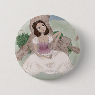 Chapa Redonda De 5 Cm Magia blanca