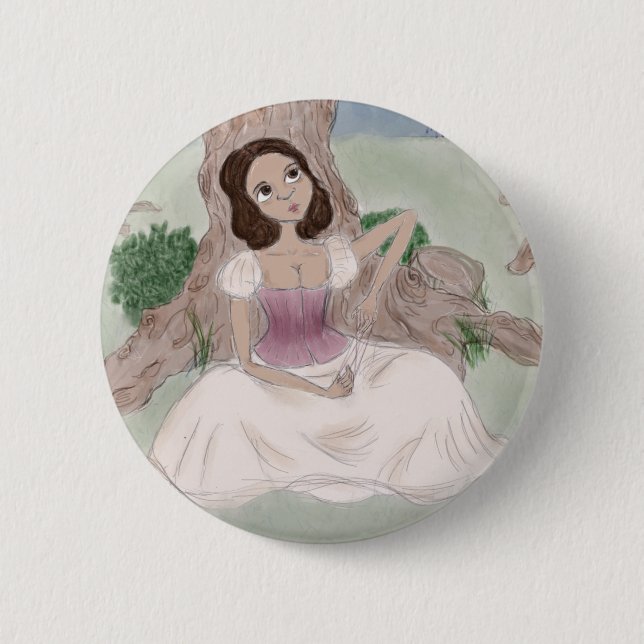 Chapa Redonda De 5 Cm Magia blanca (Anverso)