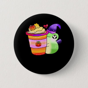 Chapa Redonda De 5 Cm Magia Calabaza Spice Potion Latte Lover