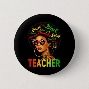 Chapa Redonda De 5 Cm Magia de Maestra Negra Educación de Historia Negra