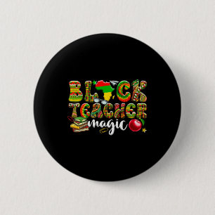 Chapa Redonda De 5 Cm Magia de maestros negros Mes de la historia negra