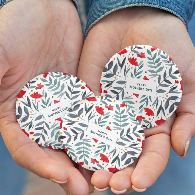 Chapa Redonda De 5 Cm Magical acuarela Jardín Día de la Madre (Subido por el creador)