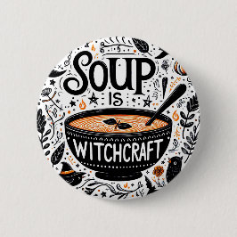Chapa Redonda De 5 Cm Magical Soup Badge - Bruja de la cocina