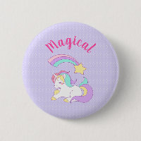 Magnífico unicornio con estrella de tiro arco iris