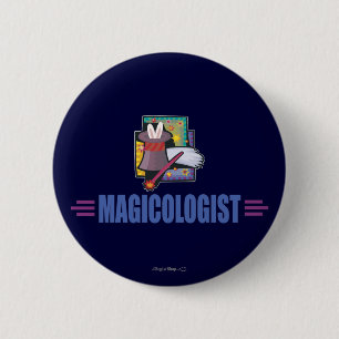 Chapa Redonda De 5 Cm Mago humorístico