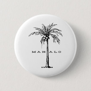 Chapa Redonda De 5 Cm Mahalo Hawaii Desde La Isla. Siente la Aloha Spir