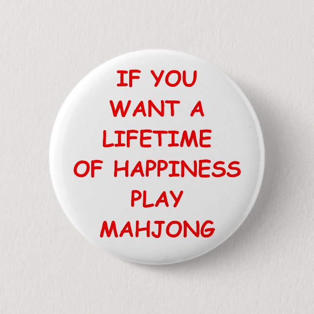 Chapa Redonda De 5 Cm mahjong (Anverso)