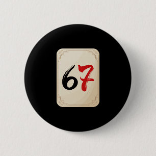 Chapa Redonda De 5 Cm Mahjong 6 y 7 Coincidentes 67 Mahjongs Traje de Gr