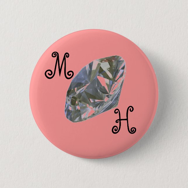 Chapa Redonda De 5 Cm Maid of Honor Pin (Anverso)
