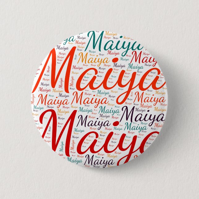 Chapa Redonda De 5 Cm Maiya (Anverso)