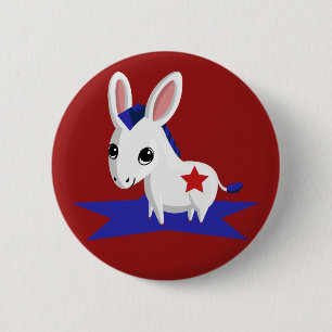 Chapa Redonda De 5 Cm Maíz el burro Democratic
