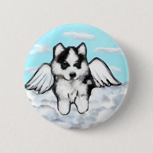 Chapa Redonda De 5 Cm Malamute de Alaska
