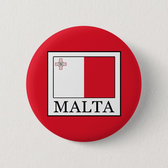 Chapa Redonda De 5 Cm Malta (Anverso)