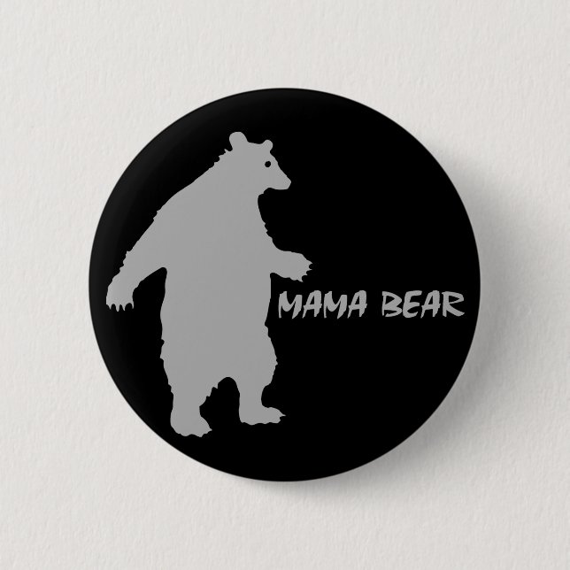 Chapa Redonda De 5 Cm Mamá Bear (Anverso)