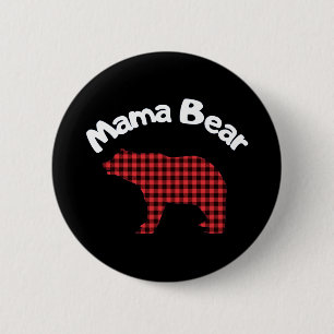 Chapa Redonda De 5 Cm Mama Bear