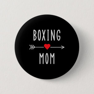 Chapa Redonda De 5 Cm Mamá boxeadora divertida boxeo femenino Mma Muay T