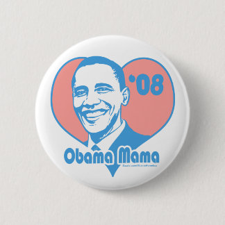 Chapa Redonda De 5 Cm Mamá Button de Obama