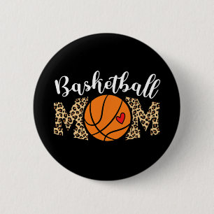 Chapa Redonda De 5 Cm Mamá Camisa De Baloncesto Para Mujeres Amamos El B