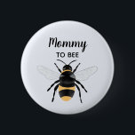 Chapa Redonda De 5 Cm Mamá caprichosa para ser Baby Shower<br><div class="desc">Este bonito y caprichoso diseño de botón de ducha para bebés cuenta con un ilustracion de abejas sobre un fondo azul pastel. Este diseño también incluye un lugar para agregar un nombre. 'Mamá para ser' podría ser editada a 'Abuela para ser' etc de acuerdo a los requisitos. La perfecta adición...</div>