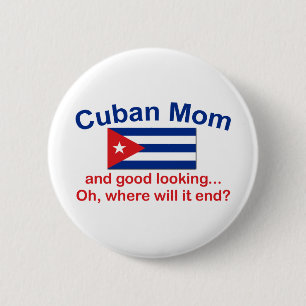 Chapa Redonda De 5 Cm Mamá cubana apuesta
