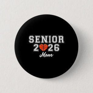 Chapa Redonda De 5 Cm Mamá de dibujo senior Cl de 2026 Jugador Graduació